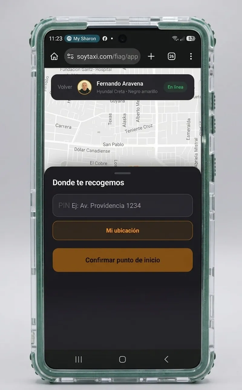 Solicitud de viaje